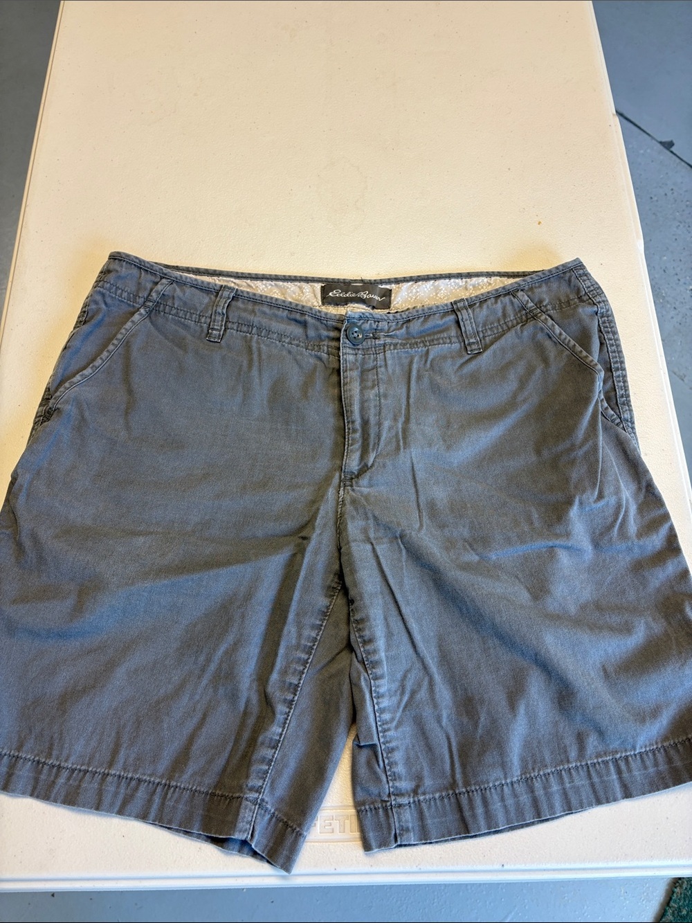 Chino Style Loose Fit Gray Woman’s Shorts Sz 12